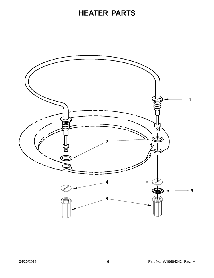 HEATER PARTS Diagram and Parts List for 7WDT790SAYM2  Whirlpool Dishwasher