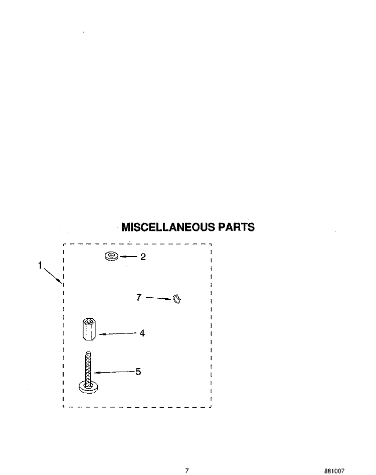 MISCELLANEOUS Diagram and Parts List for RAB4132AW0  Roper Washer
