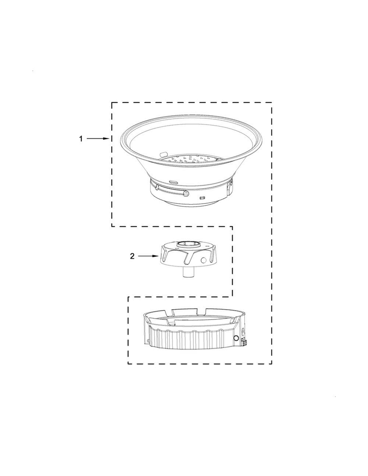 Unit Parts Diagram and Parts List for 5KVJ0332EAC1  KitchenAid Juicer