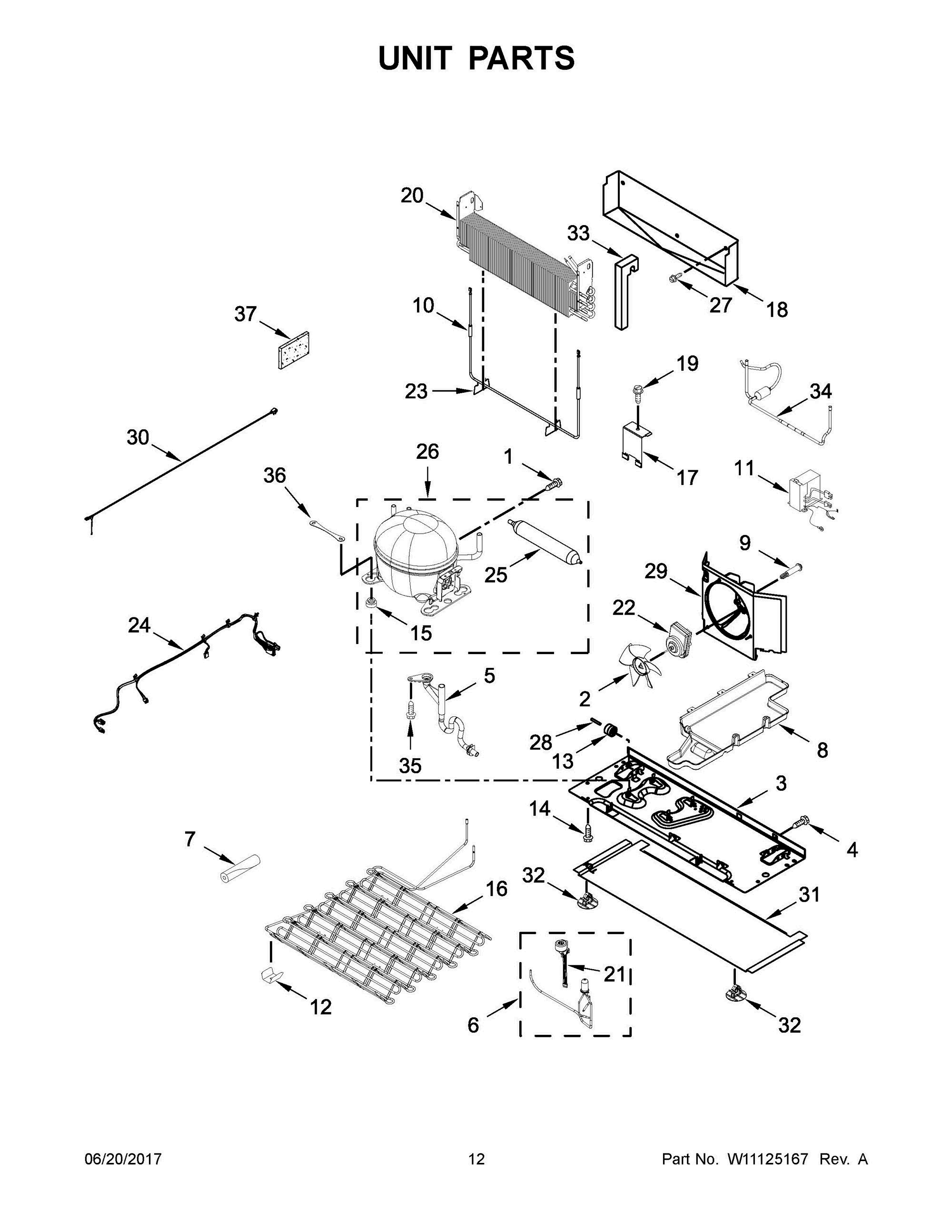 07 - UNIT PARTS Diagram and Parts List for WRX986SIHV00  Whirlpool Refrigerator