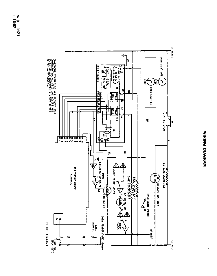 Wiring Diagram Diagram and Parts List for B9757*0  Roper Range
