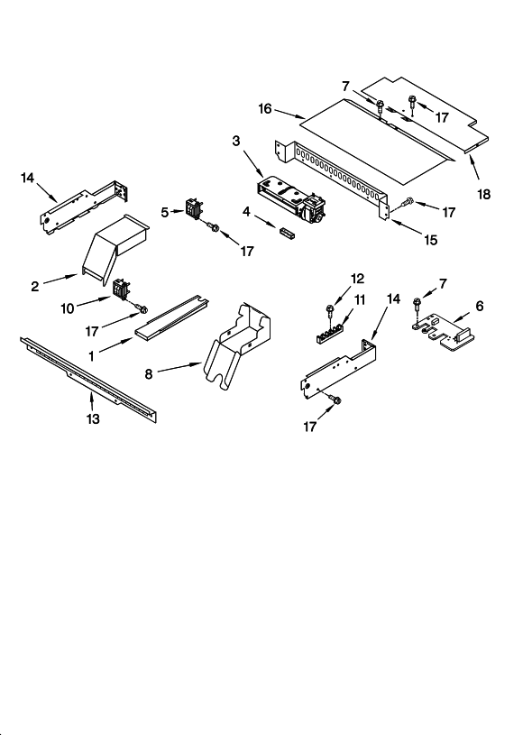Diagram 4 Diagram and Parts List for KEBC177KSS05  KitchenAid Wall Oven