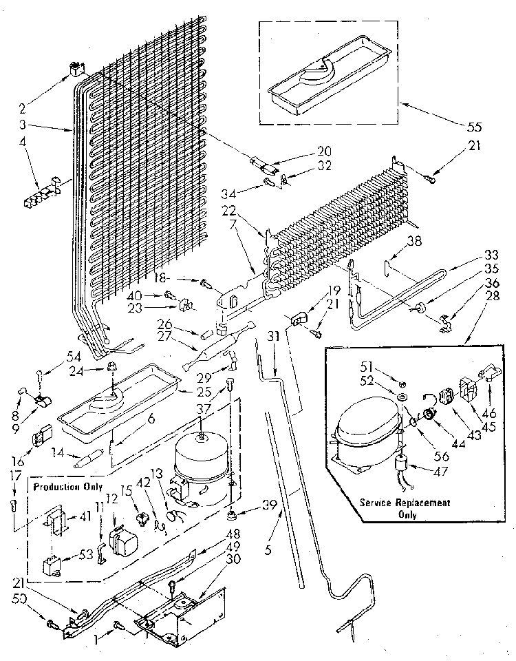 Unit Diagram and Parts List for ET18JKYSG03  Whirlpool Refrigerator