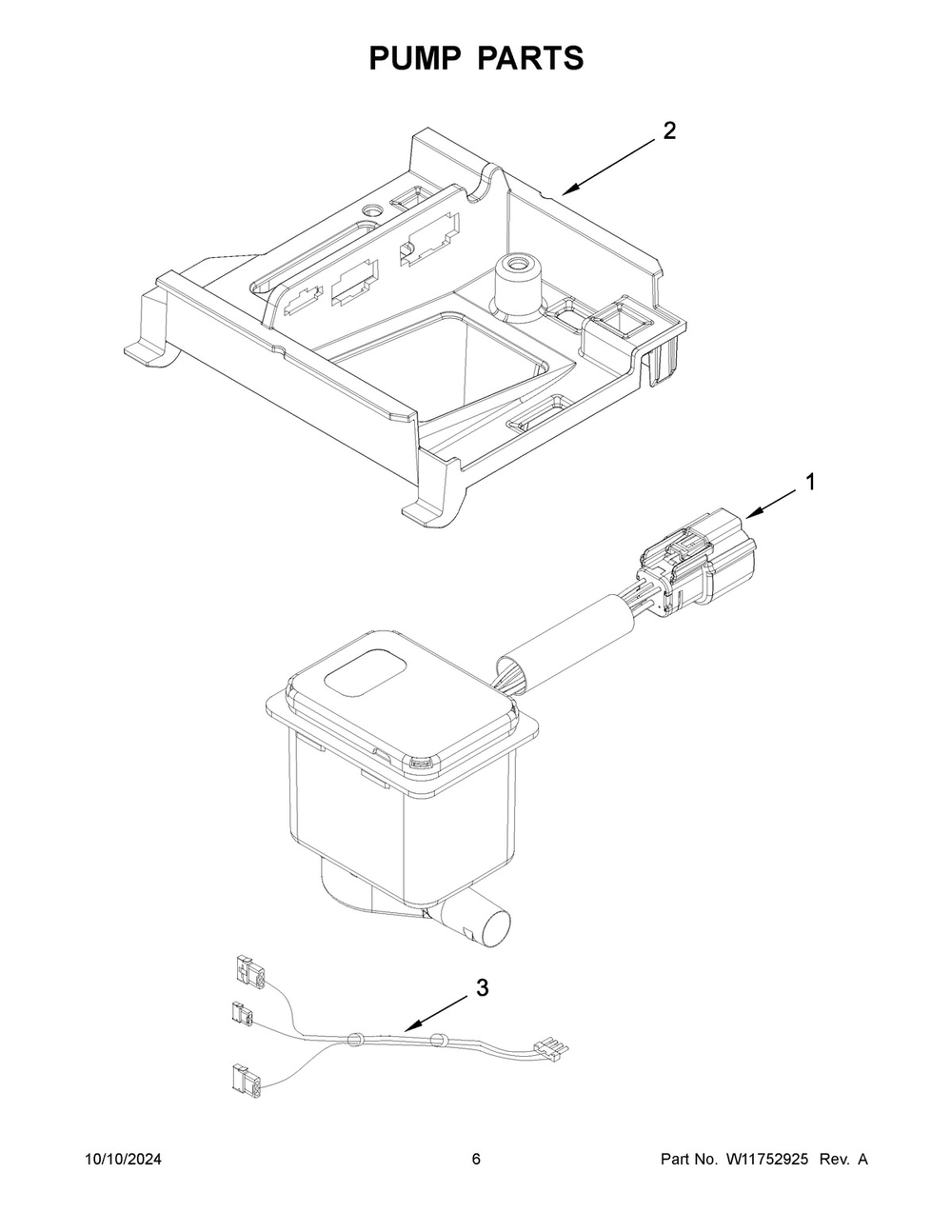 04 - Pump Parts Diagram and Parts List for JUIFN15HX02  Whirlpool Ice Maker