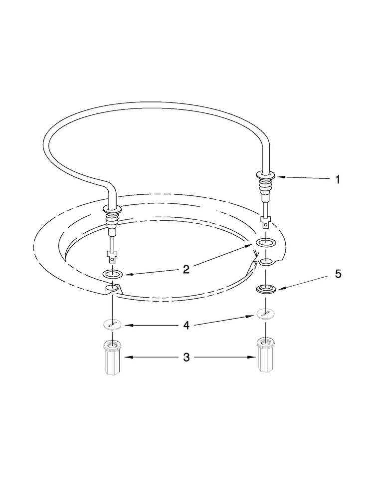 Heater Parts Diagram and Parts List for WDT790SLYW2  Whirlpool Dishwasher