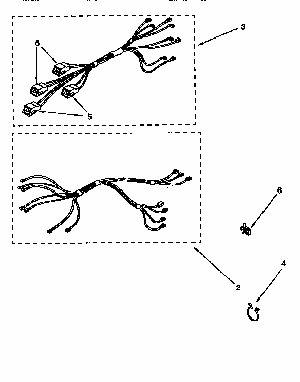 Wiring Harness Diagram and Parts List for RF302BXDQO  Whirlpool Range