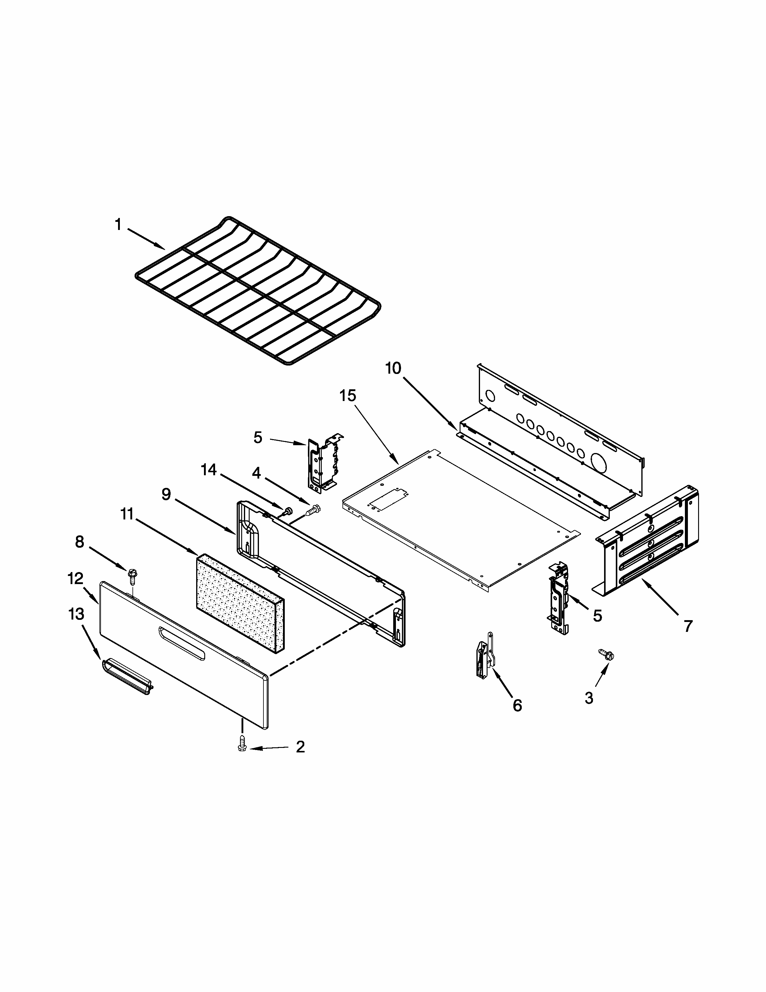Oven And Broiler Parts Diagram and Parts List for IGS350BW0  Whirlpool Range