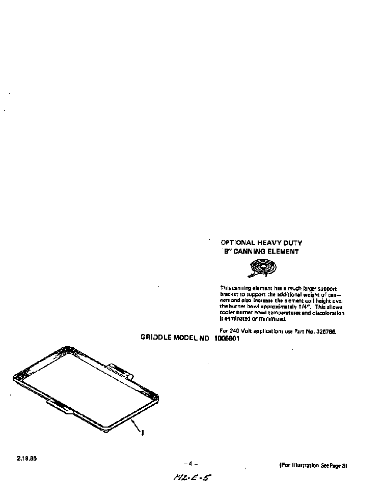 ^canning Element Diagram and Parts List for 2234*2A  Roper Range