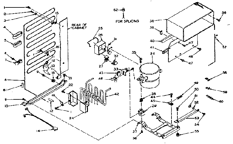 Unit Parts Diagram and Parts List for 106T14D  Kenmore Refrigerator