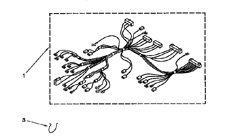 Wiring Harness Diagram and Parts List for KEBS107BBWH2  KitchenAid Wall Oven