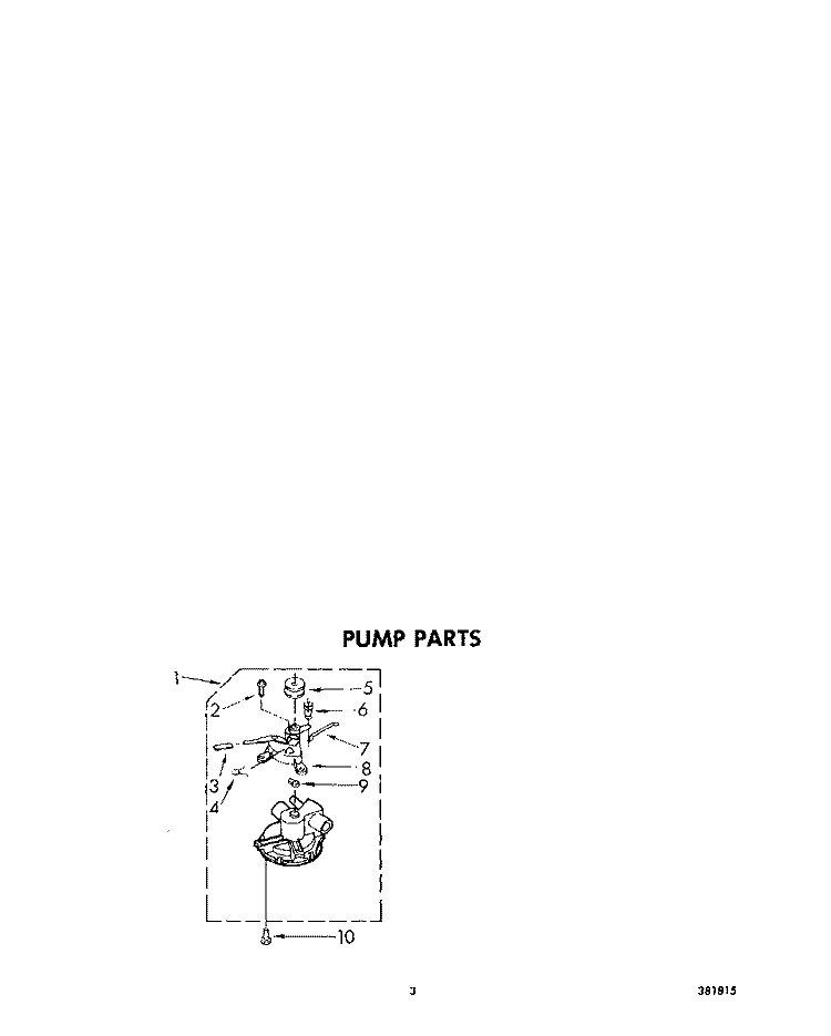 PUMP Diagram and Parts List for LA4000XKW0  Whirlpool Washer
