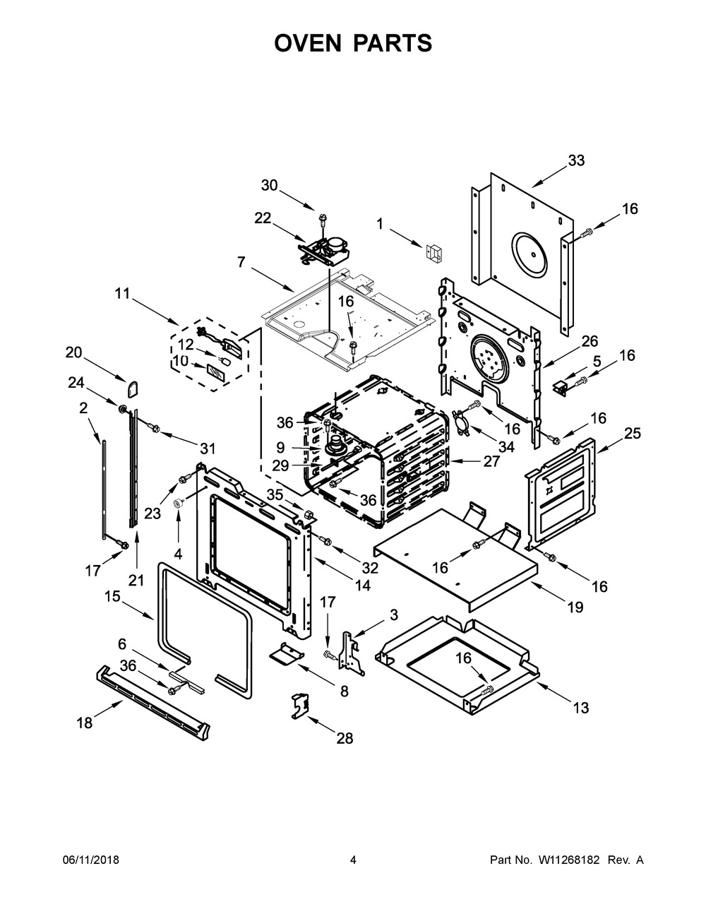 Oven Parts Diagram and Parts List for KOSC504ESS01  Whirlpool Wall Oven