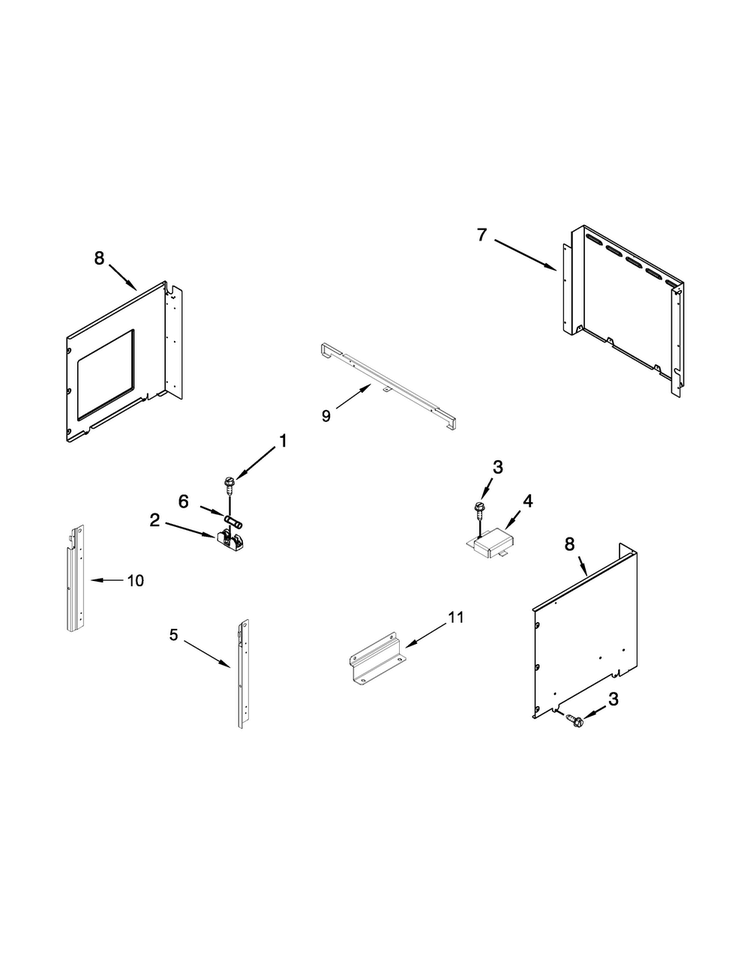 Top Venting Parts Diagram and Parts List for WOC97ES0ES00  Whirlpool Microwave
