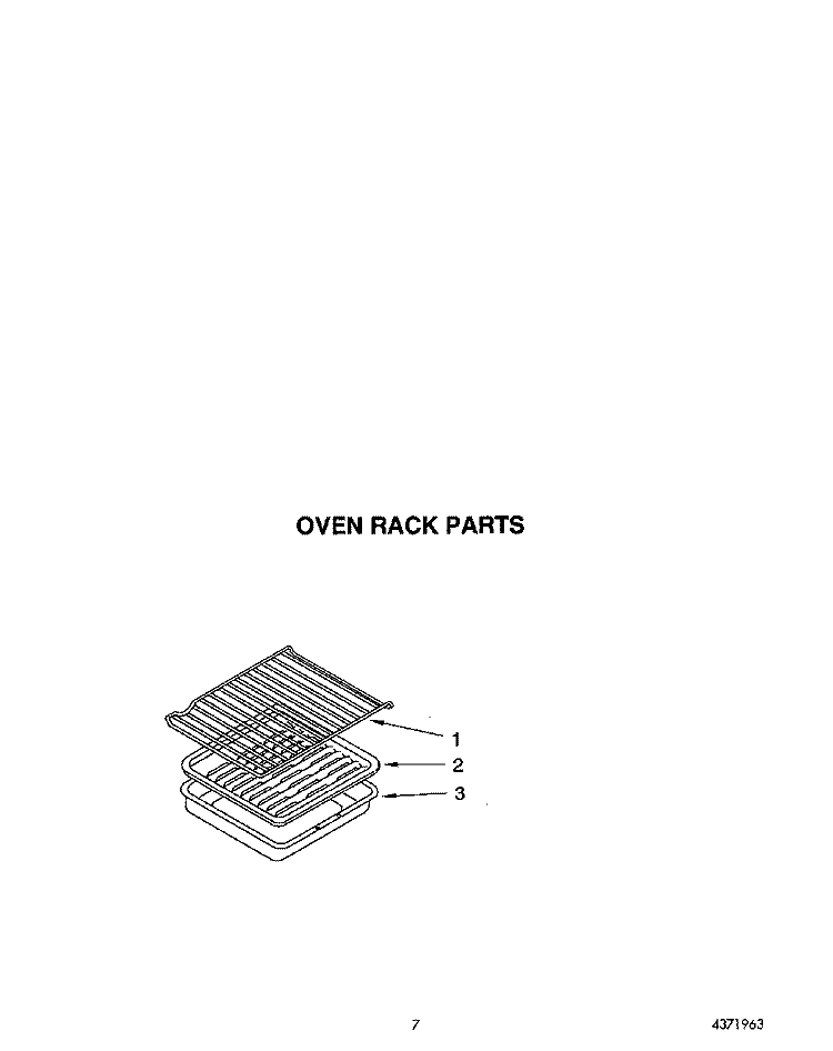 OVEN RACK, LIT/OPTIONAL Diagram and Parts List for SF310PEYQ1  Whirlpool Range