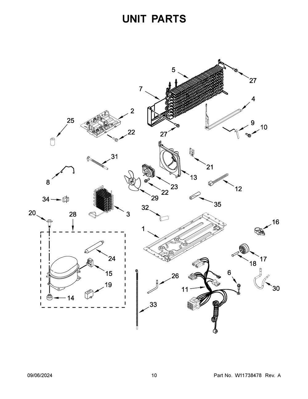 06 - Unit Parts Diagram and Parts List for WRT519SZDM11  Whirlpool Refrigerator