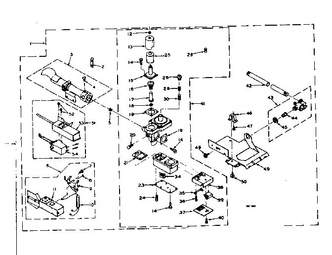 Burner Assembly 2 Diagram and Parts List for 1106117254  Kenmore Dryer