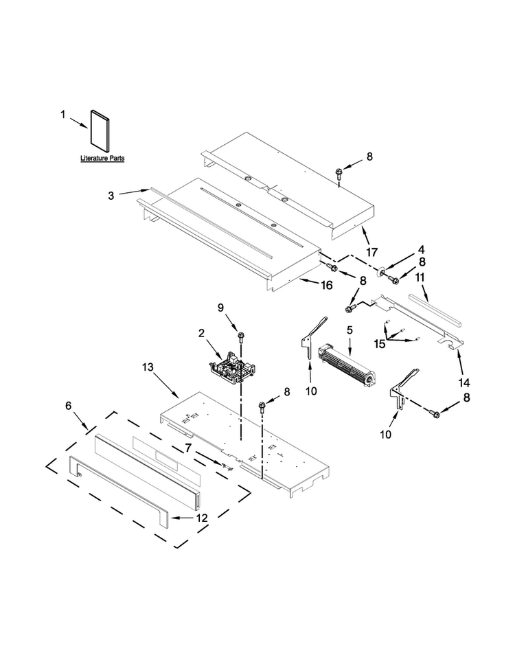 Control Panel Parts Diagram and Parts List for WOD97ES0ES00  Whirlpool Wall Oven