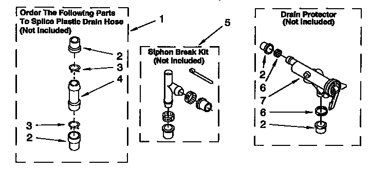 Water System Diagram and Parts List for LSR7233BGO  Whirlpool Washer