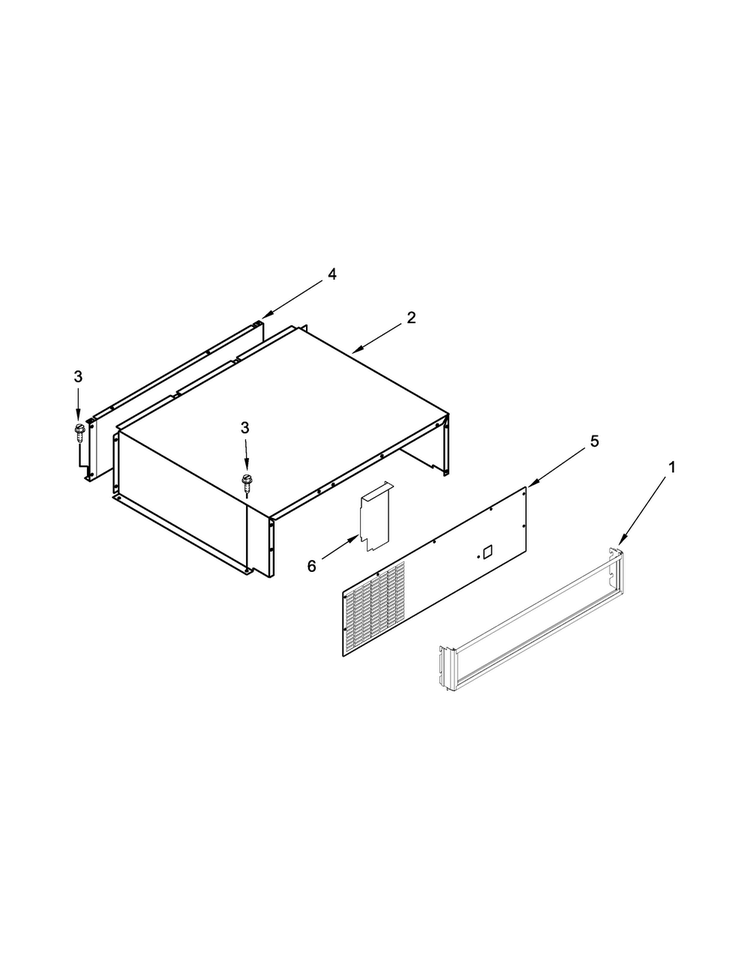 Top Grille And Unit Cover Parts Diagram and Parts List for KBSN608EPA00  KitchenAid Refrigerator
