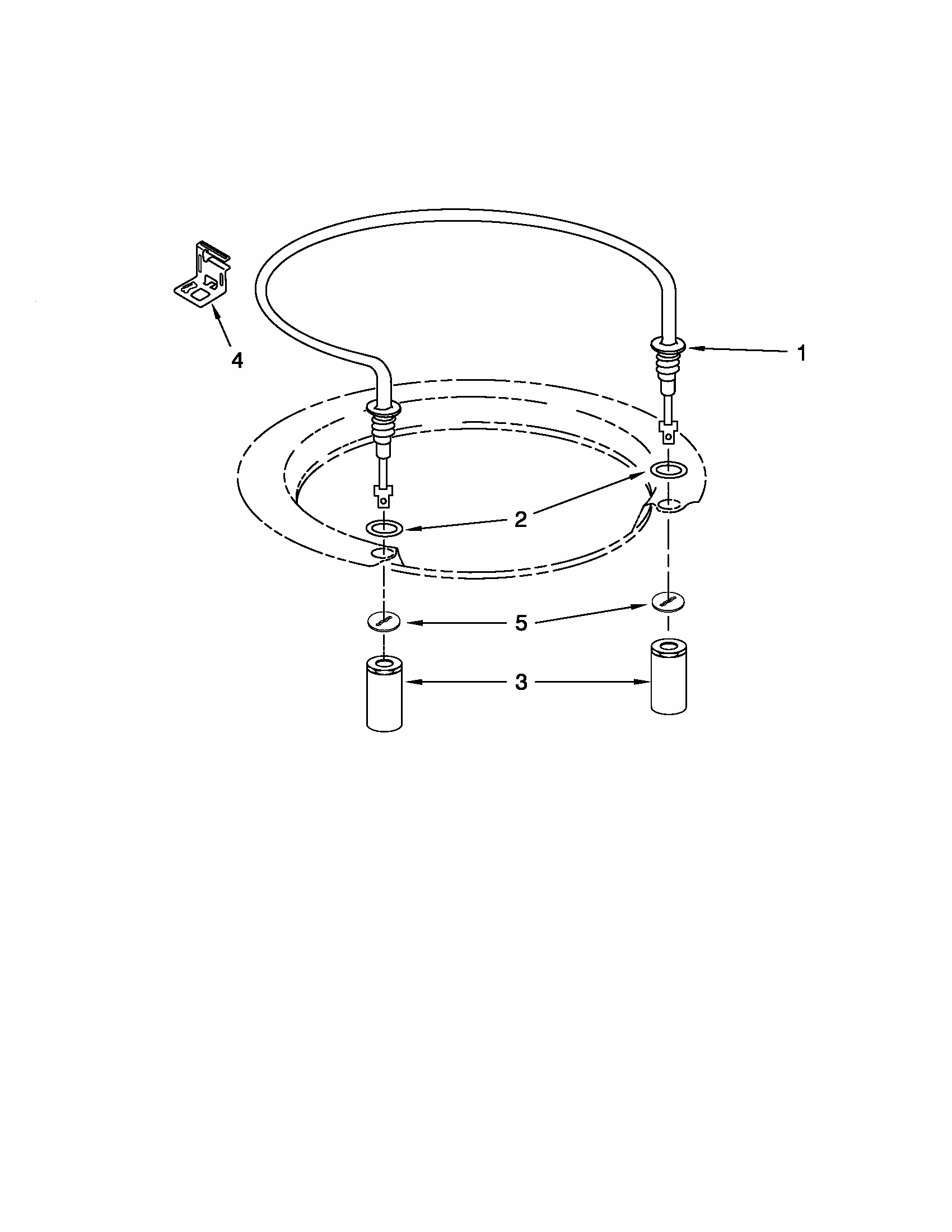 Heater Parts Diagram and Parts List for 66515049K112  Kenmore Dishwasher