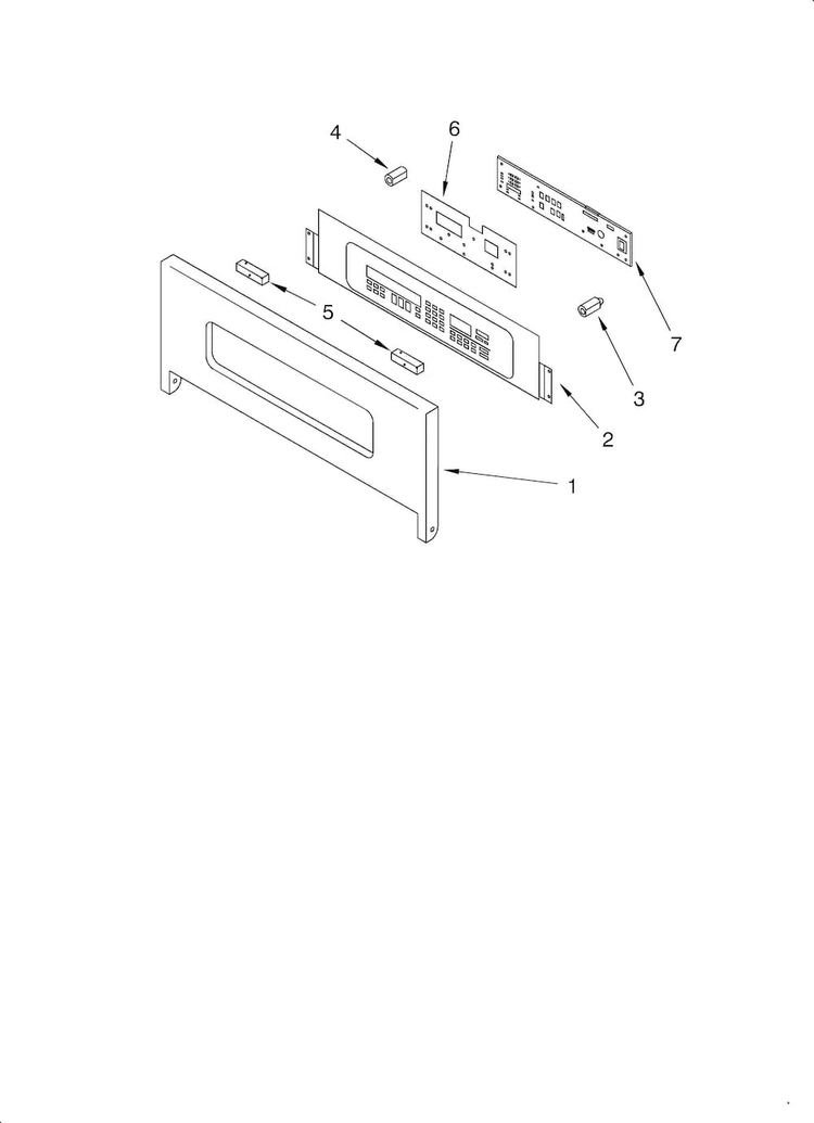 Control Panel Diagram and Parts List for KEHC309JSS  KitchenAid Microwave Oven Combo