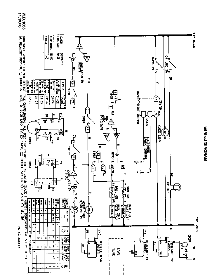 Wiring Diagram Diagram and Parts List for F8558*0  Roper Range
