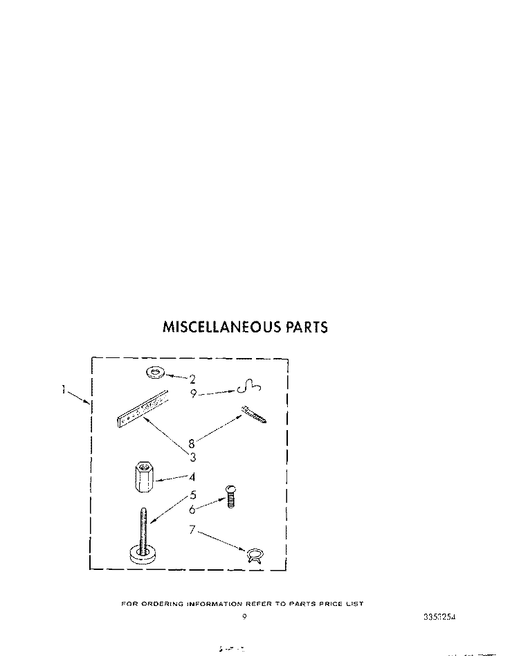 MISCELLANEOUS Diagram and Parts List for KAWE755VWH0  KitchenAid Washer