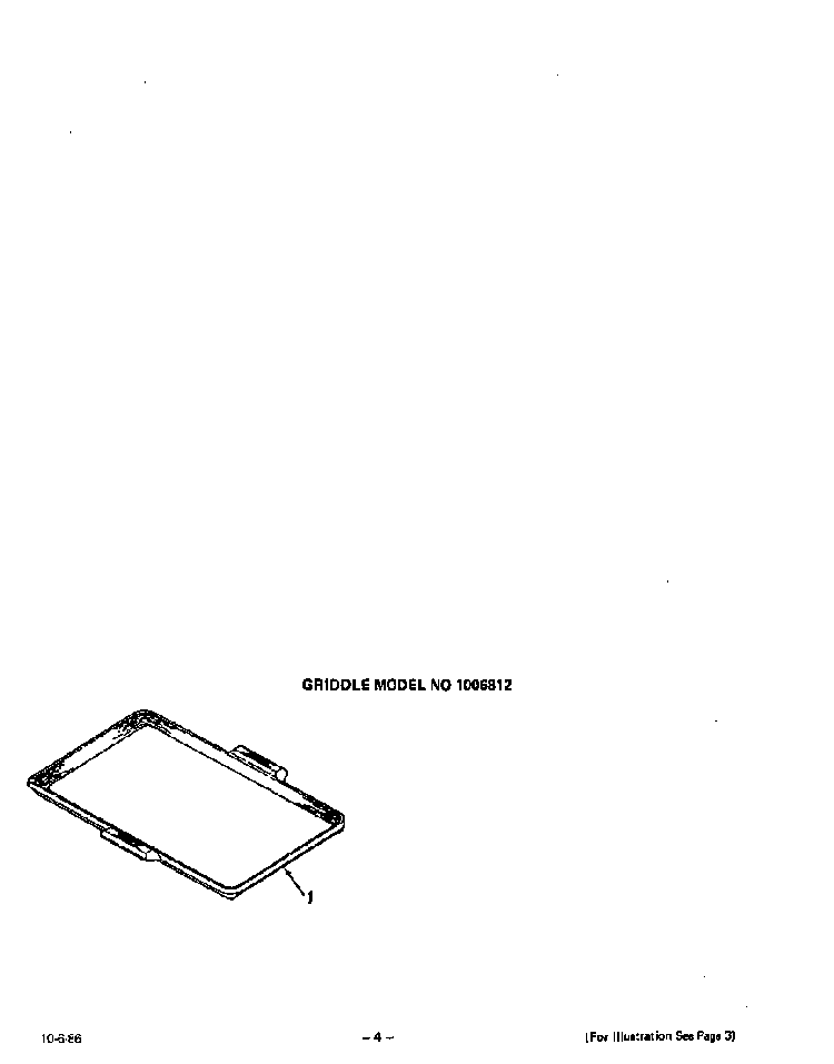 Griddle Diagram and Parts List for 1395*3A  Roper Range