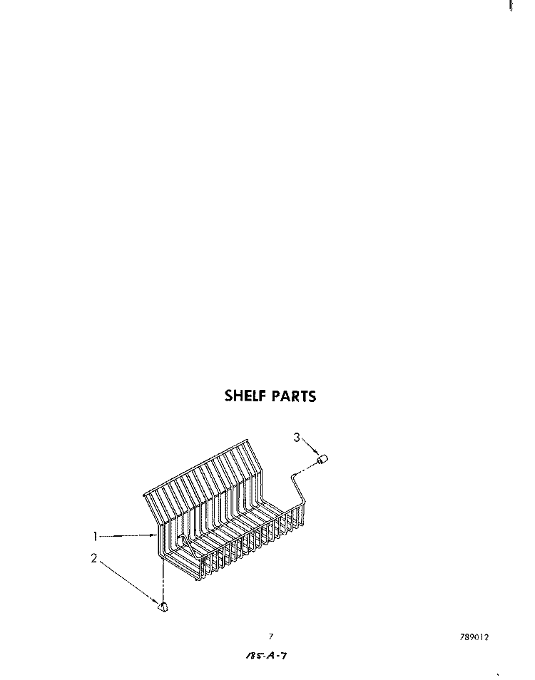 SHELF Diagram and Parts List for EV130FXKW2  Whirlpool Freezer