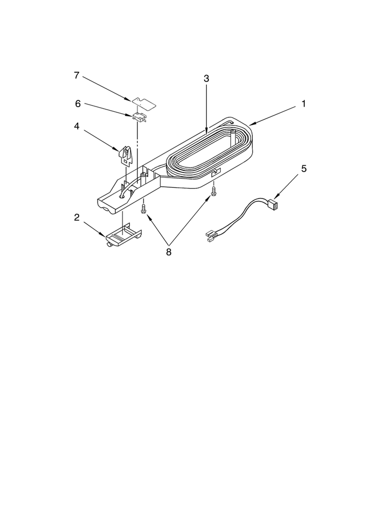 Water Dispenser/optional Diagram and Parts List for KTRA22ELBT01  KitchenAid Refrigerator