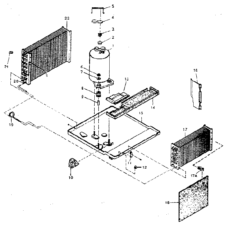 Refrigerant Assembly Diagram and Parts List for 4848701230  Kenmore Air Conditioner