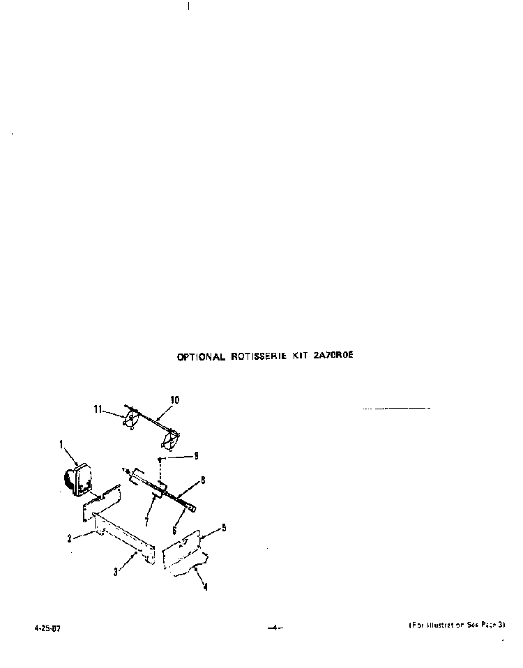 ^rotisserie Diagram and Parts List for N3357*0  Roper Range