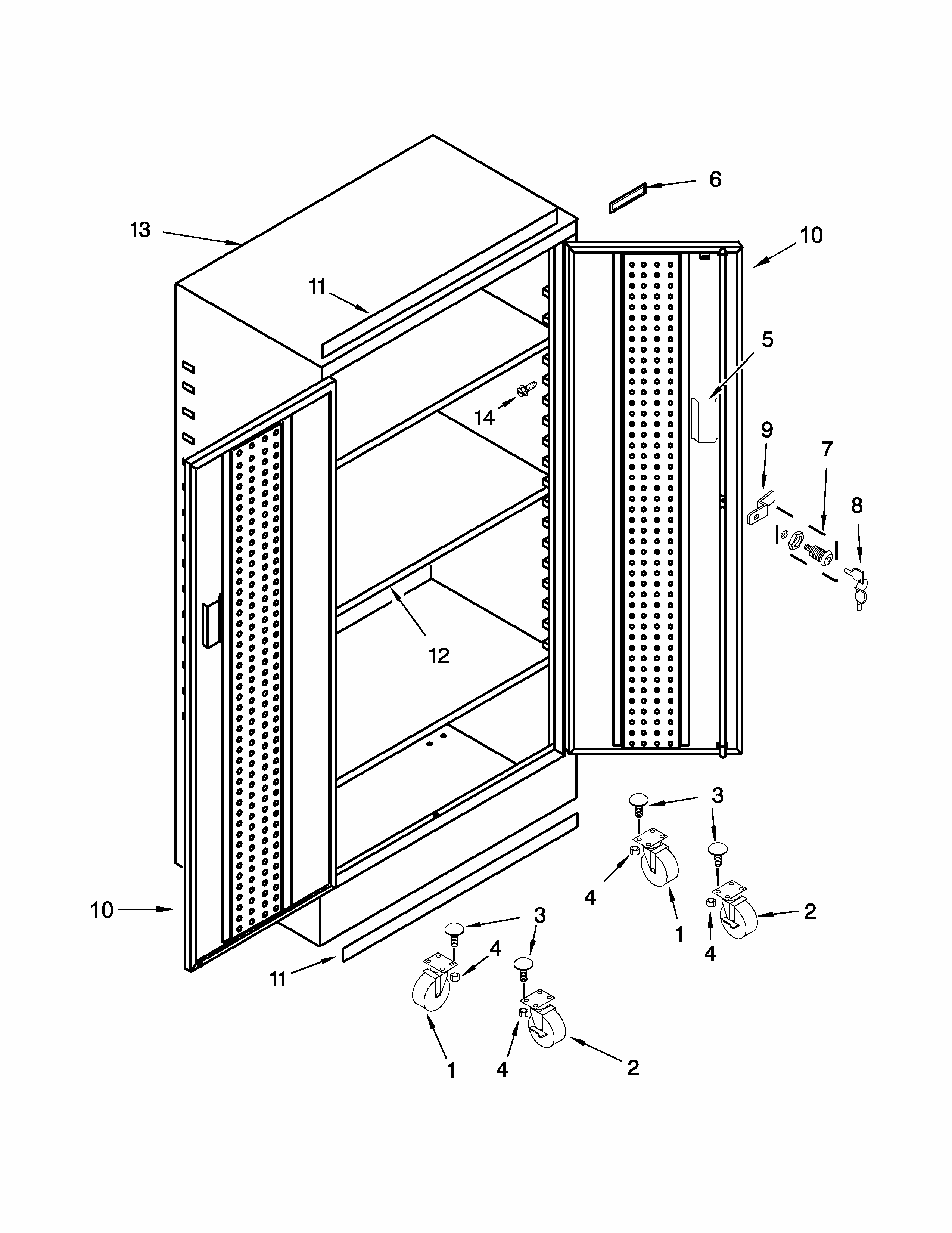 Tall Gearbox Parts Diagram and Parts List for GATB302DDR00  Whirlpool Cabinet