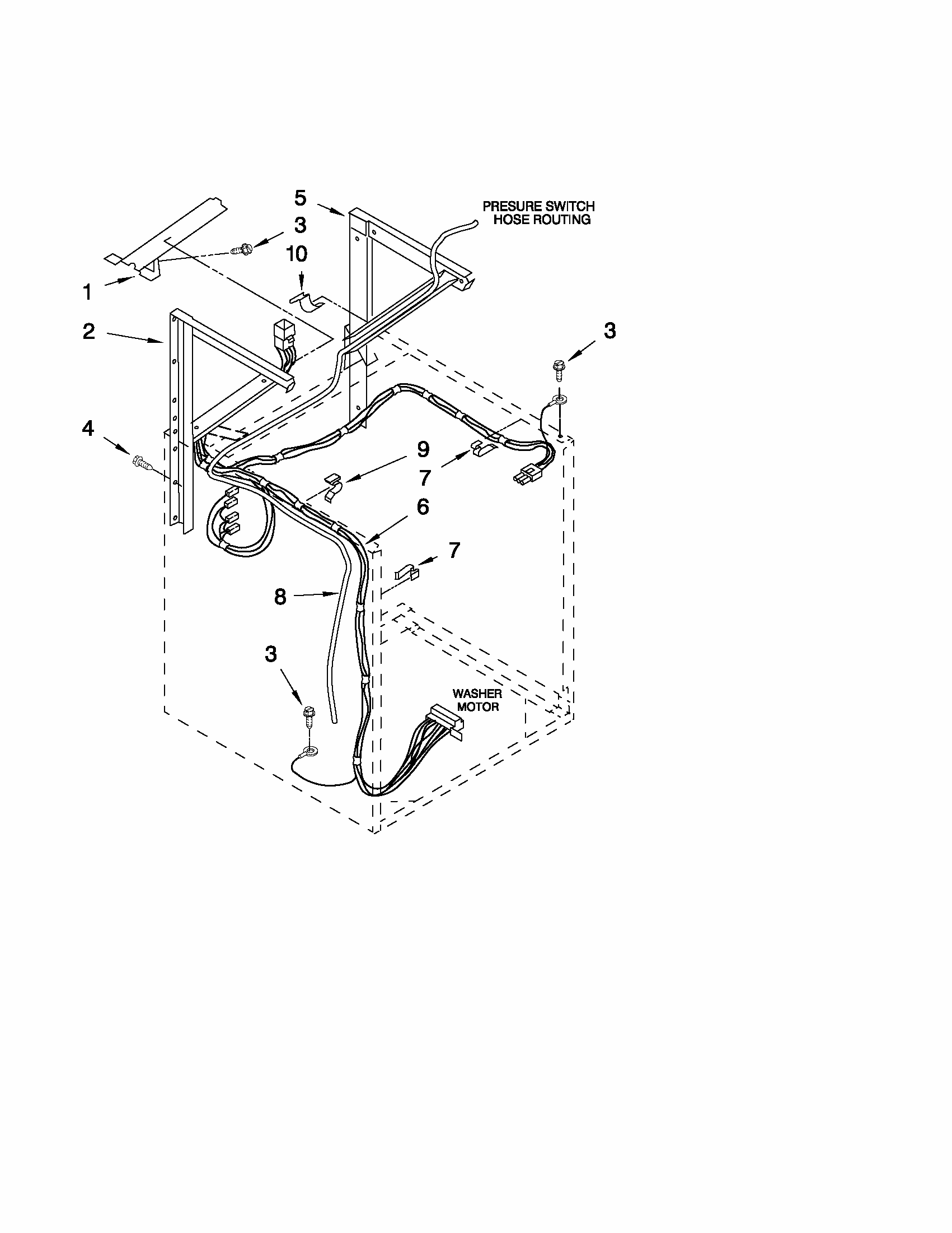 Dryer Support And Washer Parts Diagram and Parts List for 1101820299  Kenmore Washer Dryer Combo