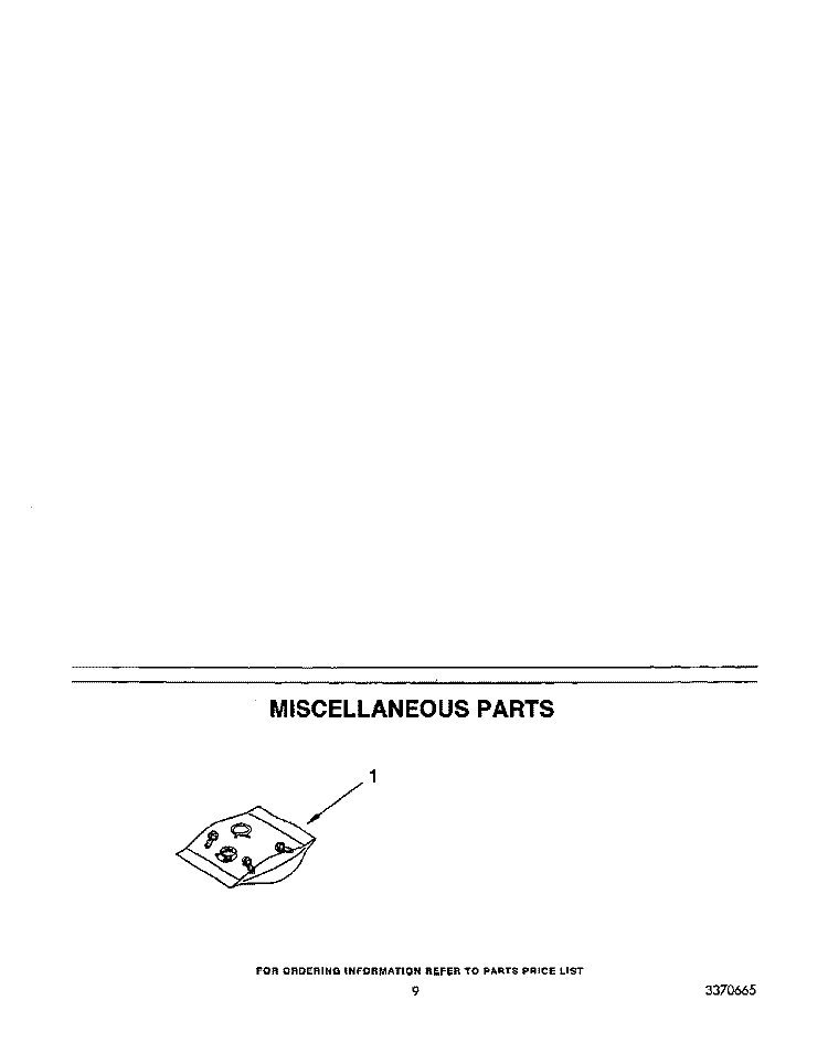 MISCELLANEOUS Diagram and Parts List for DU8770XY0  Whirlpool Dishwasher