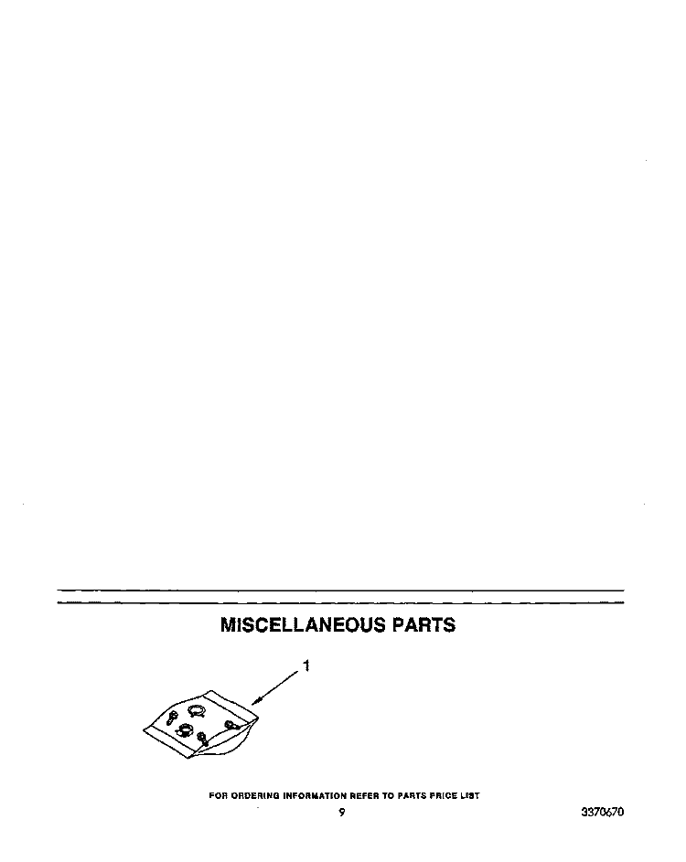 MISCELLANEOUS Diagram and Parts List for DU9400XY0  Whirlpool Dishwasher