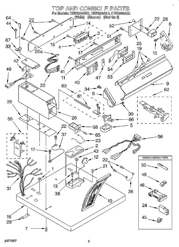 SECTION Diagram and Parts List for CEE2990AG3  Whirlpool Dryer