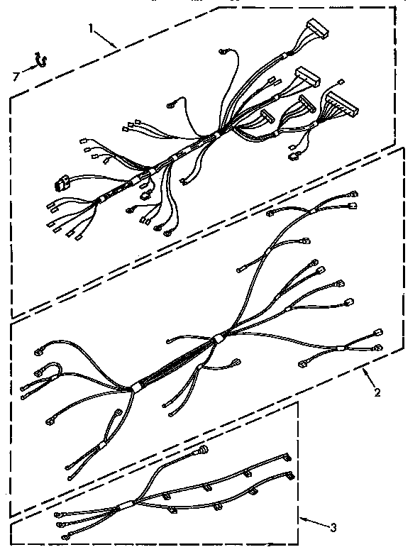 Wiring Harness Diagram and Parts List for KEDS207AL1  KitchenAid Range