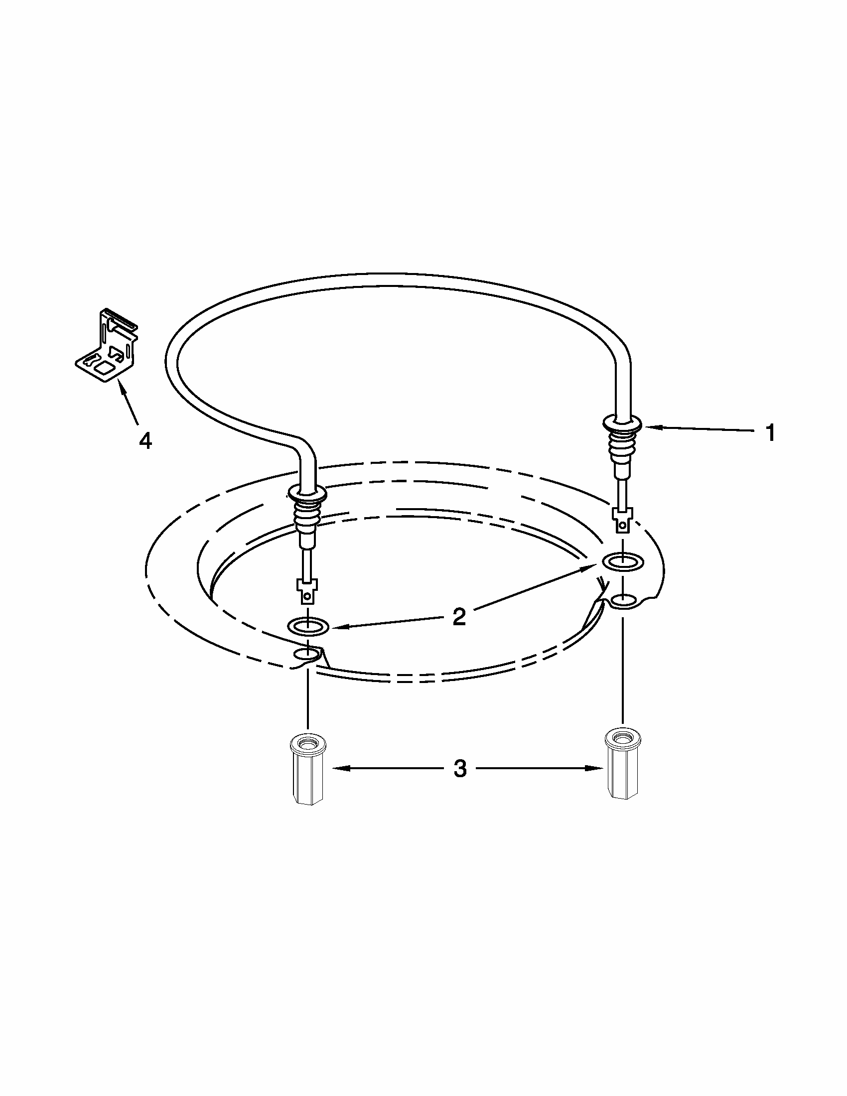 Heater Parts Diagram and Parts List for 66513272K111  Kenmore Dishwasher
