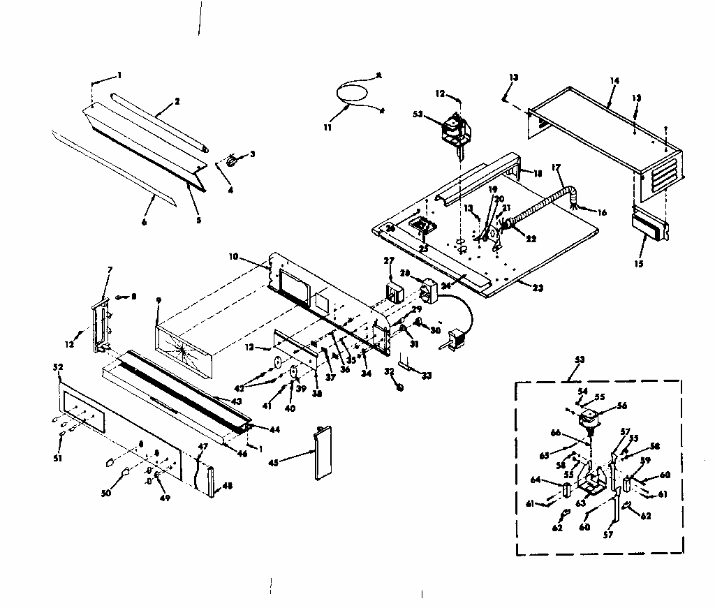 Control Section Diagram and Parts List for 8504237291  Kenmore Range