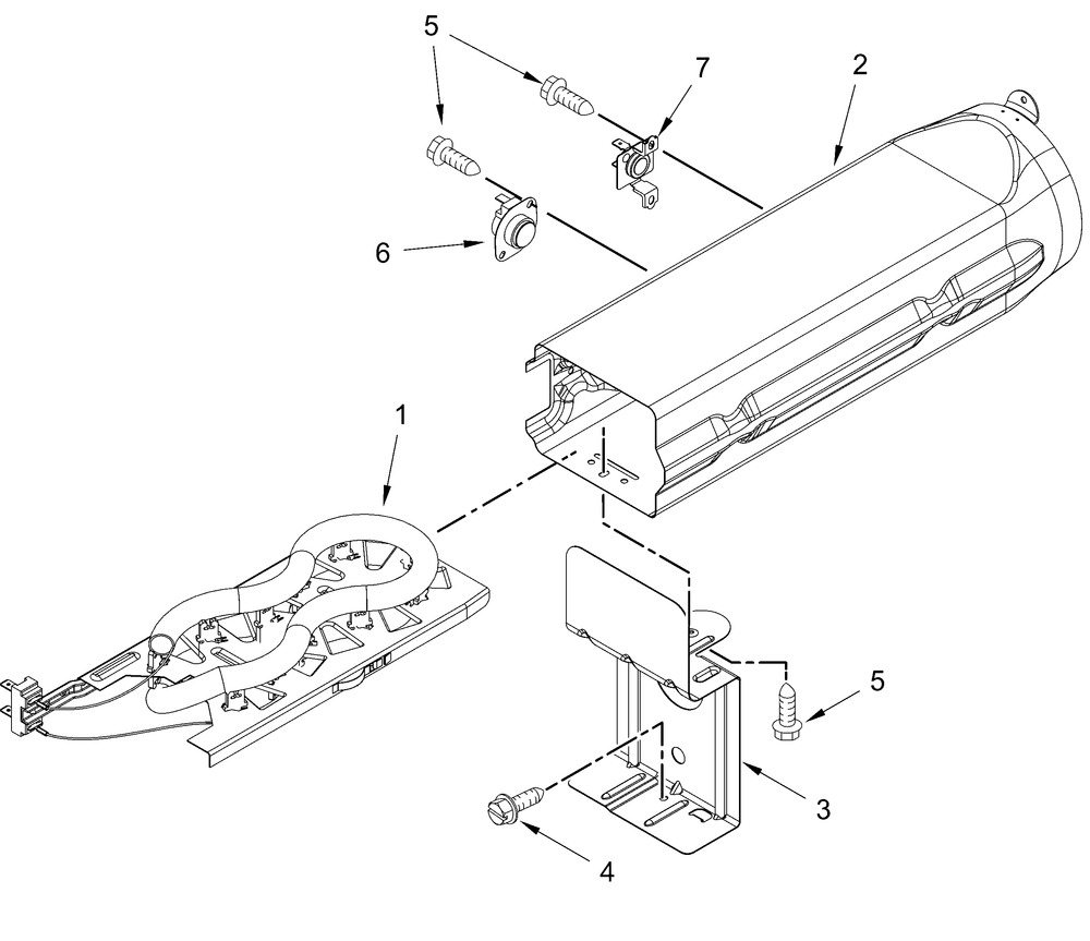 Dryer Heating Parts-Electric Diagram and Parts List for YWED7120HC4  Whirlpool Dryer