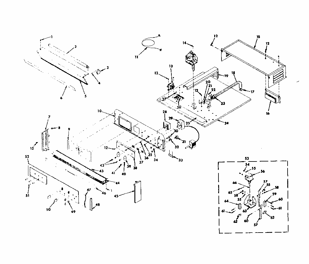 Control Section Diagram and Parts List for 8504237200  Kenmore Range