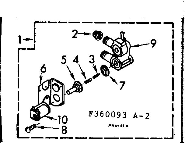 Water System 1 Diagram and Parts List for 1106114232  Kenmore Washer