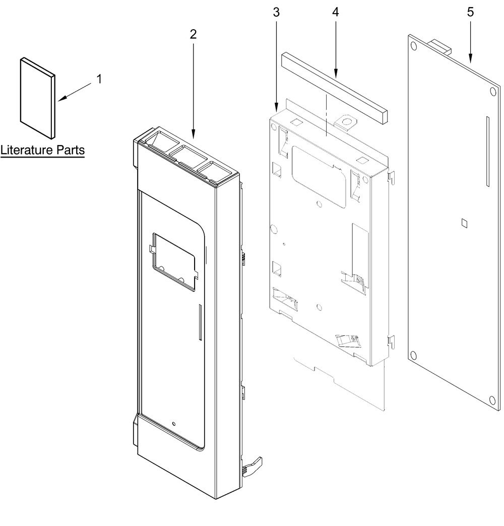 Control Panel Parts Diagram and Parts List for WMMS3130RZ01  Whirlpool Microwave
