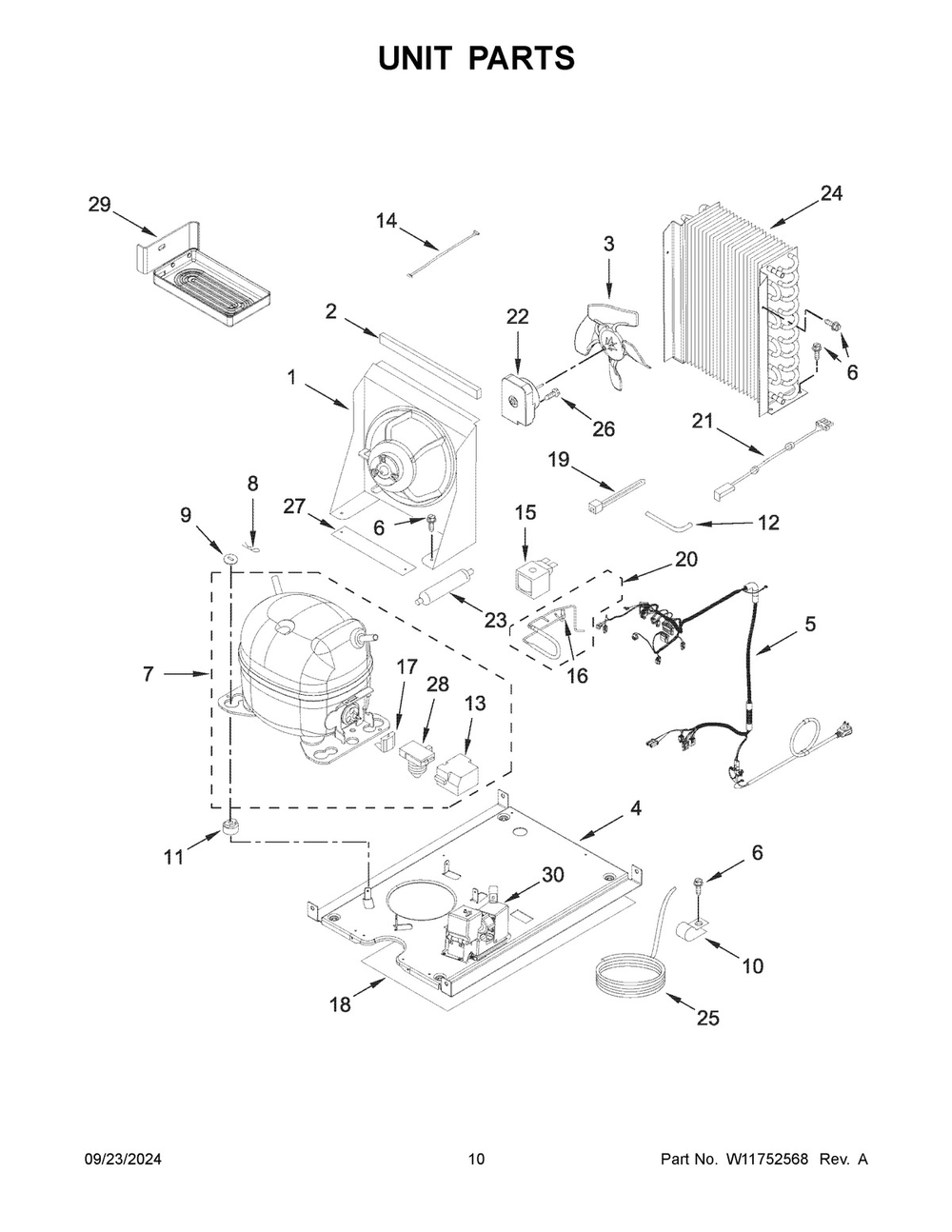06 - Unit Parts Diagram and Parts List for JUIFX15HX02  Whirlpool Ice Maker