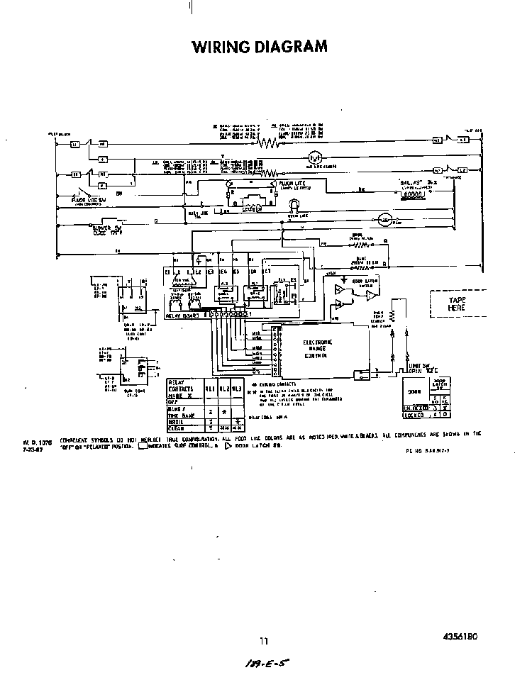 Wiring Diagram Diagram and Parts List for N9357*3  Roper Range