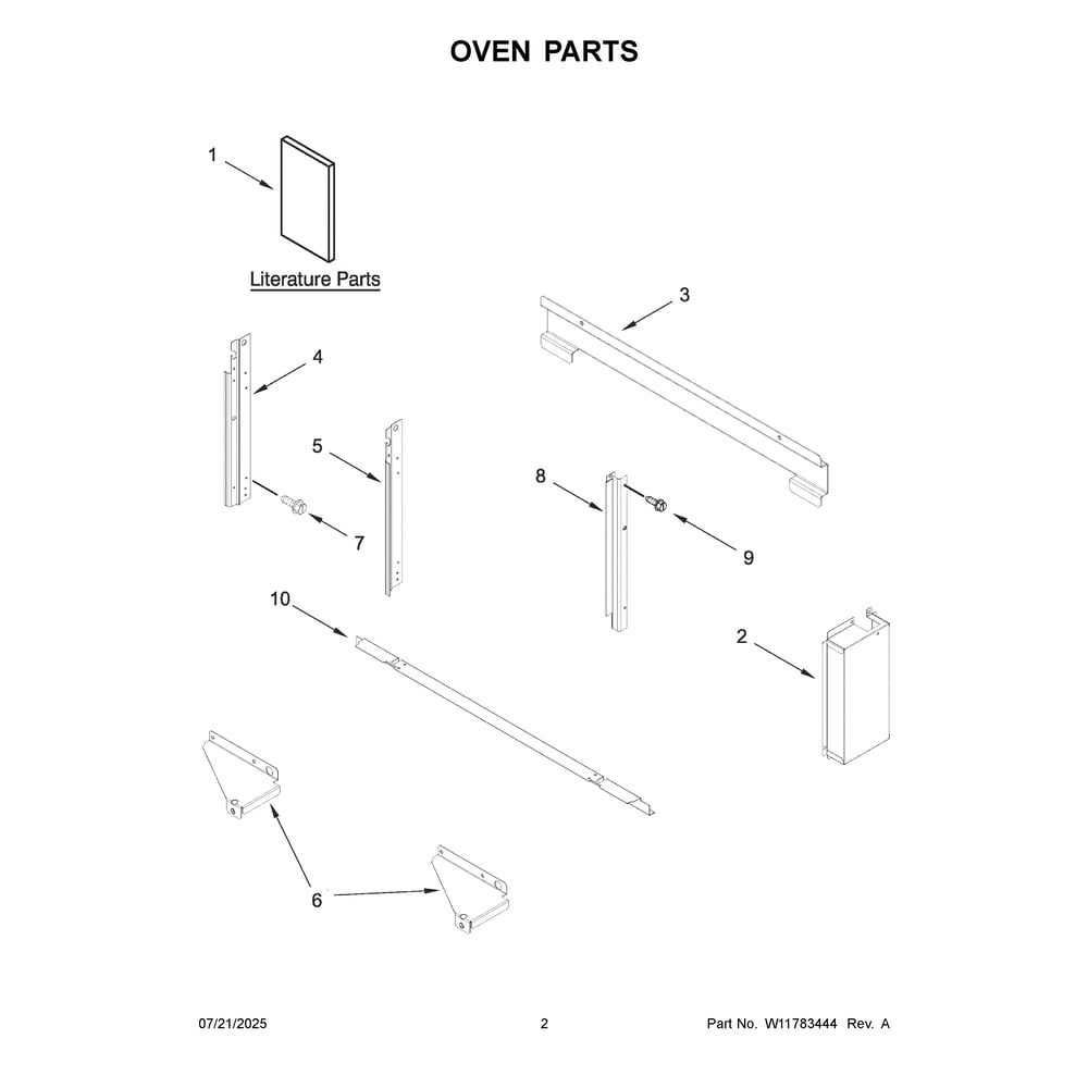 Oven Parts Diagram and Parts List for KMBS730SPS00  KitchenAid Microwave