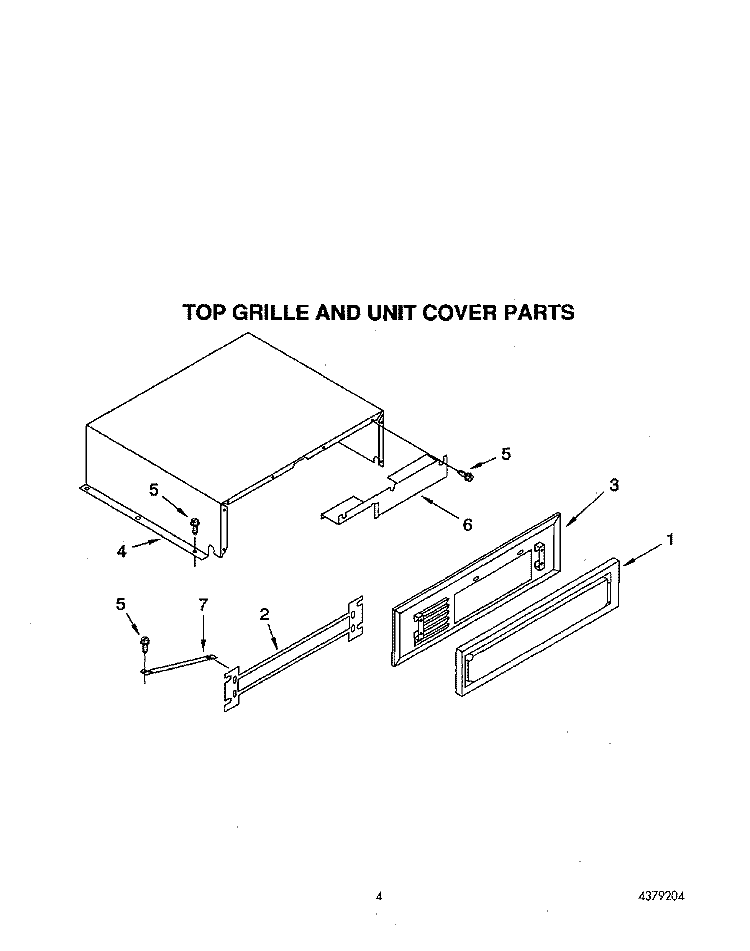 CABINET TRIM AND BREAKER TRIM, TOP Diagram and Parts List for KSSS36DAW04  KitchenAid Refrigerator