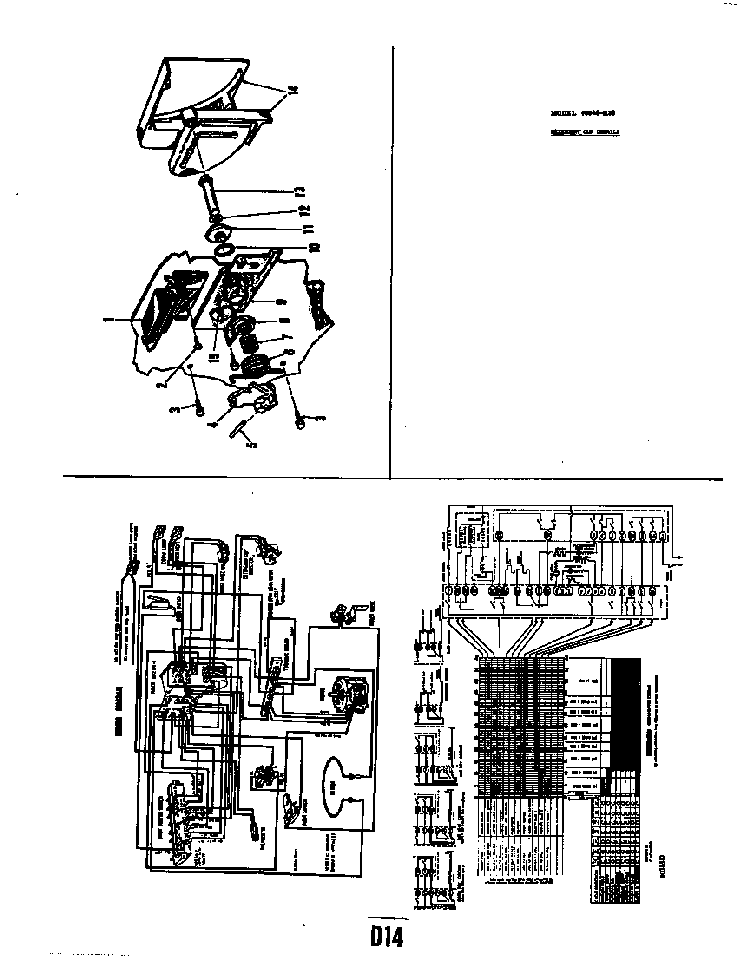 Detergent Cup Model 8508-h30 Diagram and Parts List for 8586H30  Roper Dishwasher