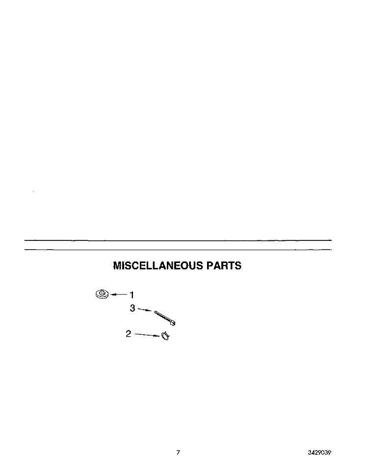 MISCELLANEOUS Diagram and Parts List for RAC4244AL0  Whirlpool Washer